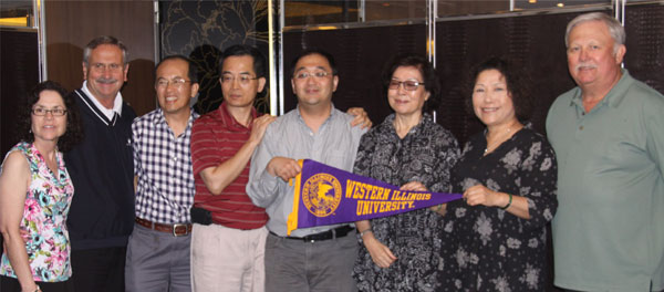 WIU grads met for a dinner in downtown Taipei, Taiwan