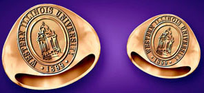 Alumni Ring in Yellow Gold.