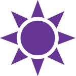 purple sun icon
