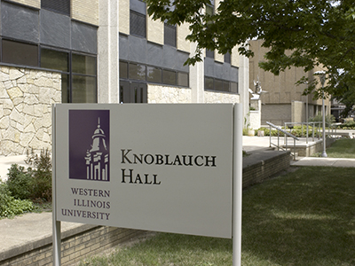 Knoblauch Hall sign