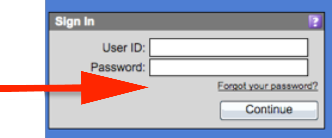 view of login screen