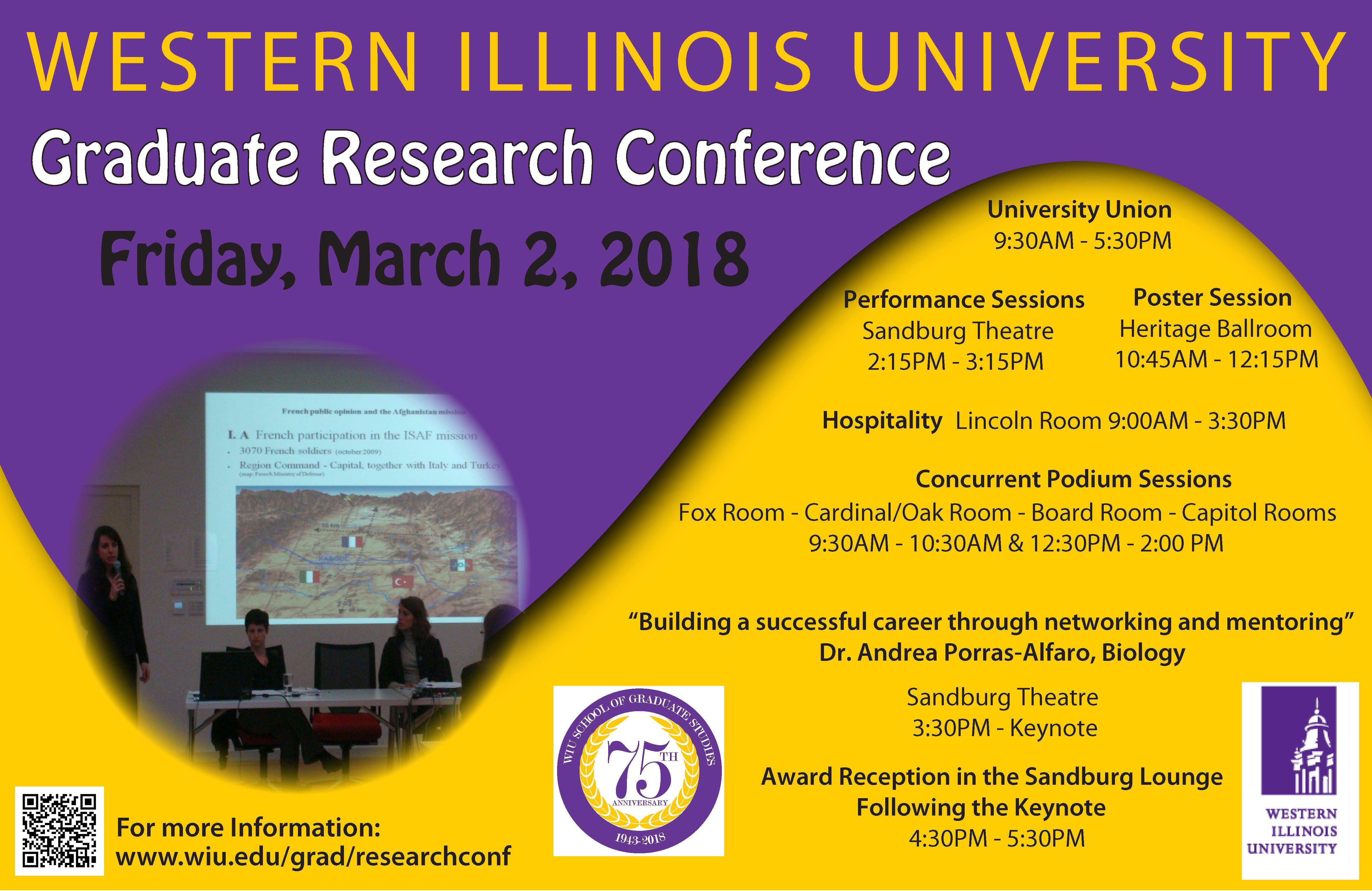 Graduate Research Conference Graduate Studies Western Illinois