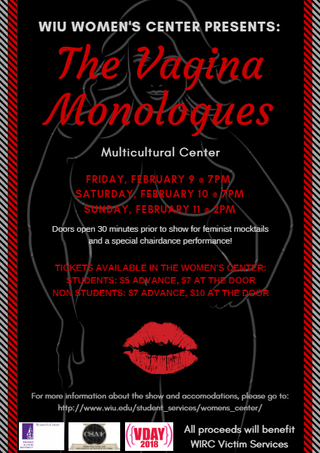 WIU Disability Resource Center Offering Open Captioned Performance Of The Vagina Monologues