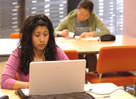 Students studying.
