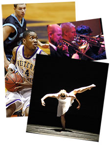 Performances offered on campus.