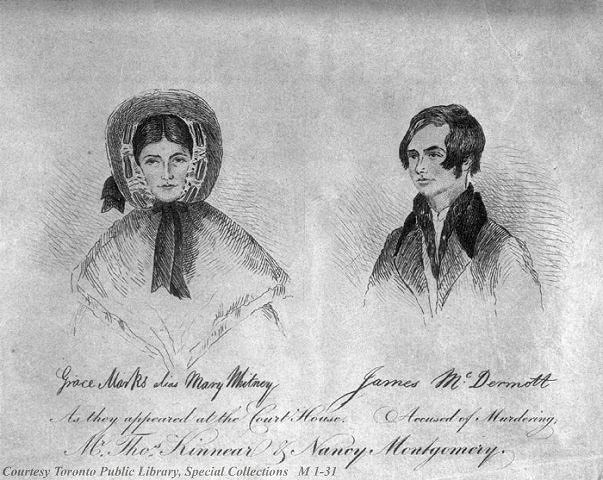 Depiction of Grace Marks and James McDermott