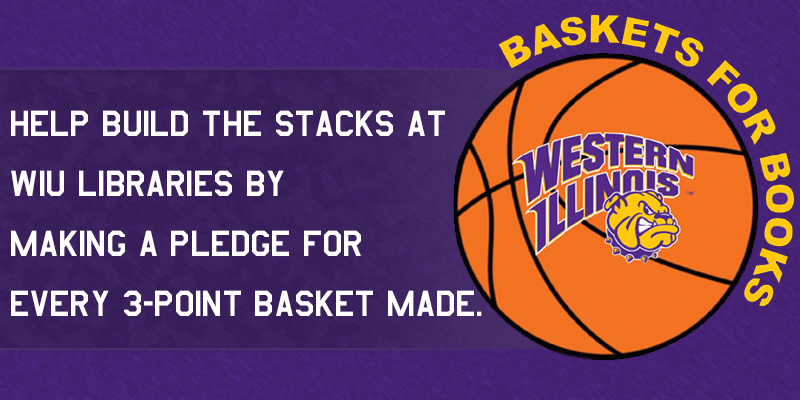 Image basketball with WIU rocky logo and text about event