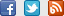 Icons for Facebook, Twitter, and PicBadges