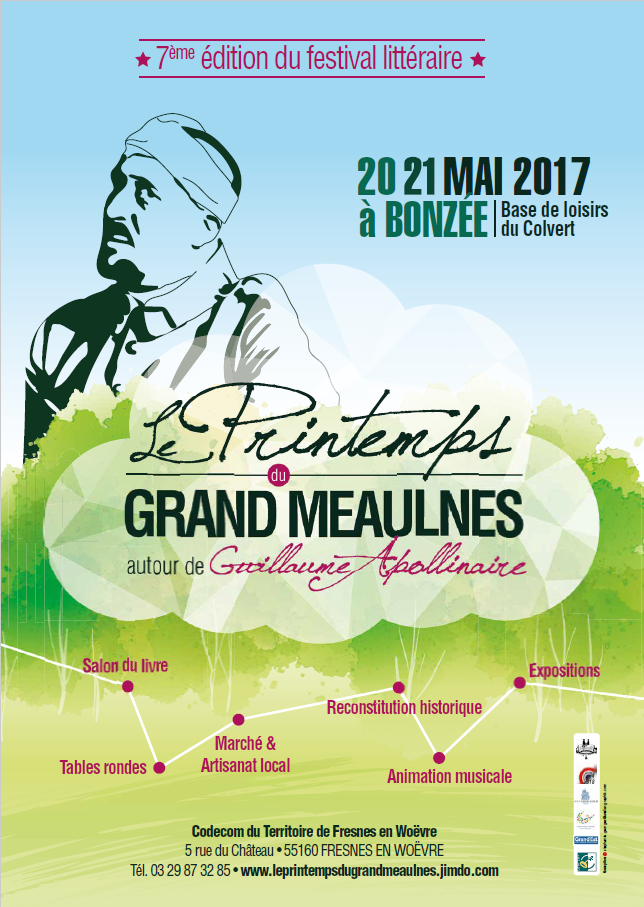 Affiche Festival Litteraire Le Printemps du grand Meaulnes 20 21 Mai 2017