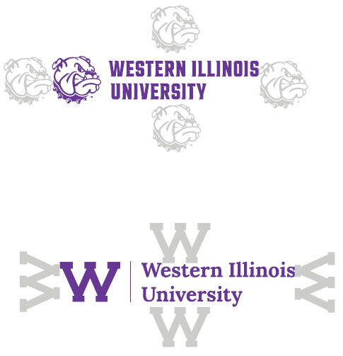 Example of distance around WIU logo