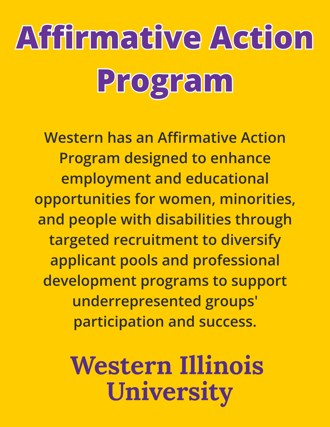 affirmative action program