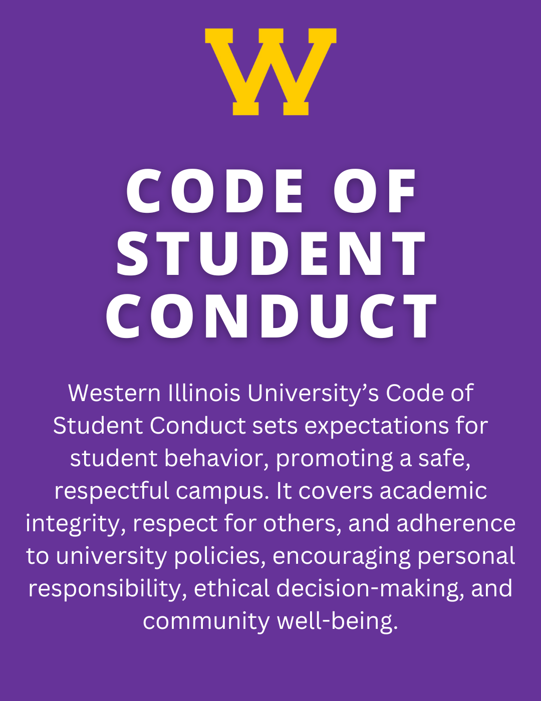 code of student conduct