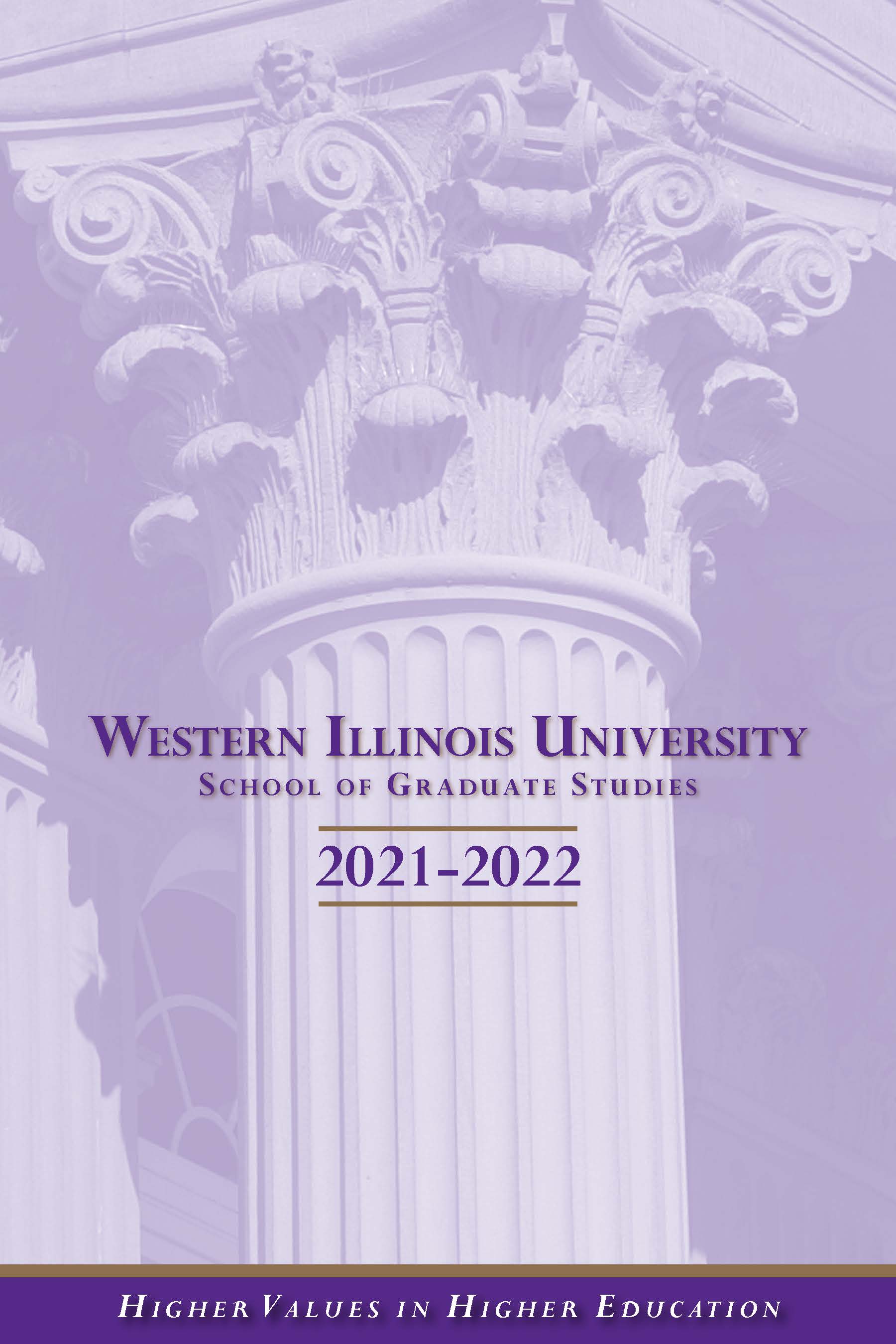 Graduate Viewbook & Catalog Western Illinois University