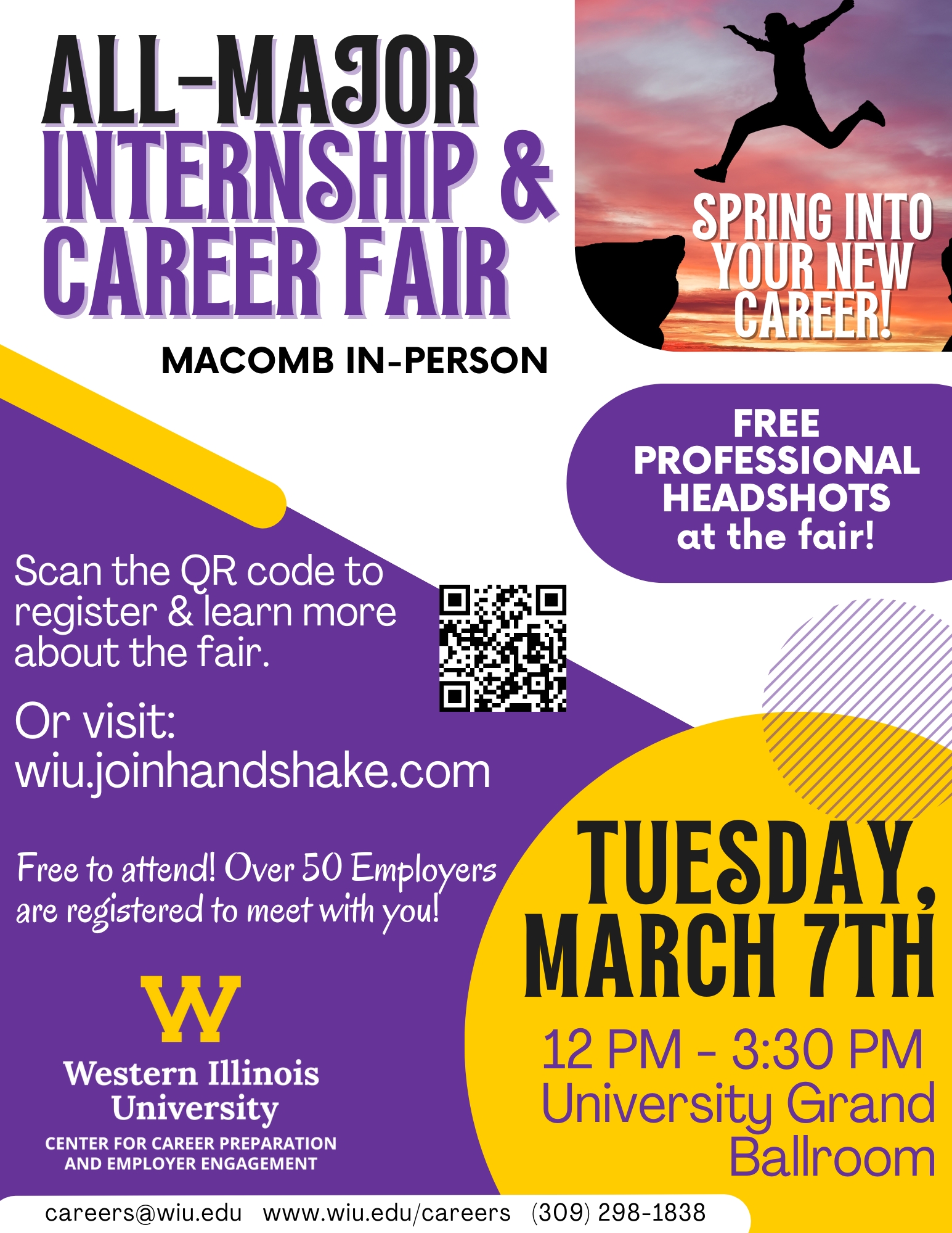 WIU to Host All Major Career and Internship Fair March 7 - WIU News