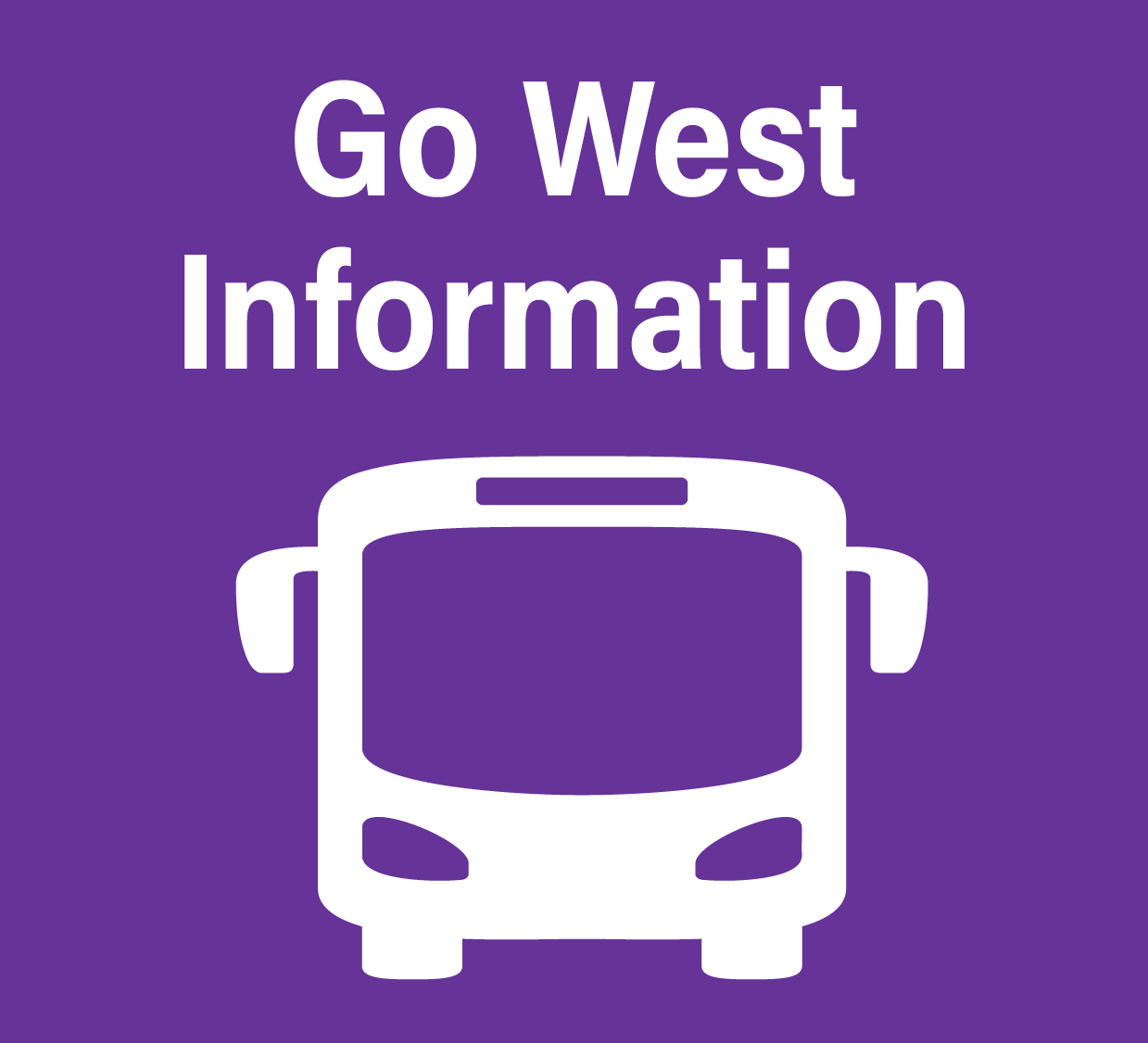 Go West Information Button