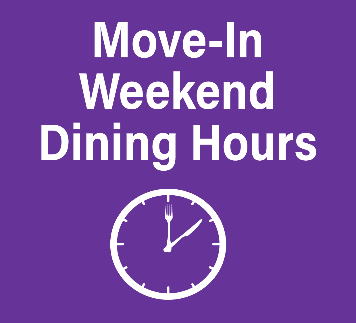 Movie-In Weekend Dining Hours Button