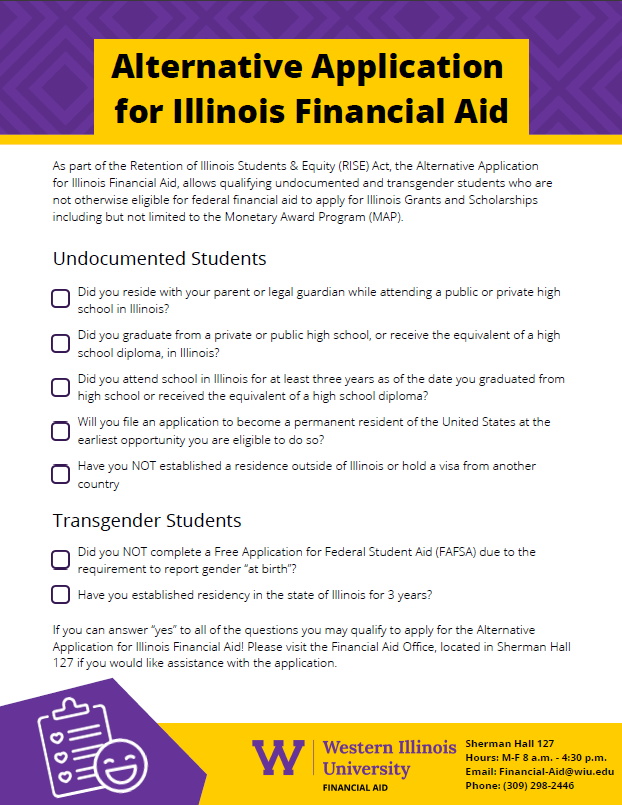 Contact Financial Aid  Financial Aid - Illinois State